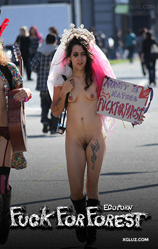 Fuck for Forest: ethical, non-profit, activist, eco porn website, nude activist girl 